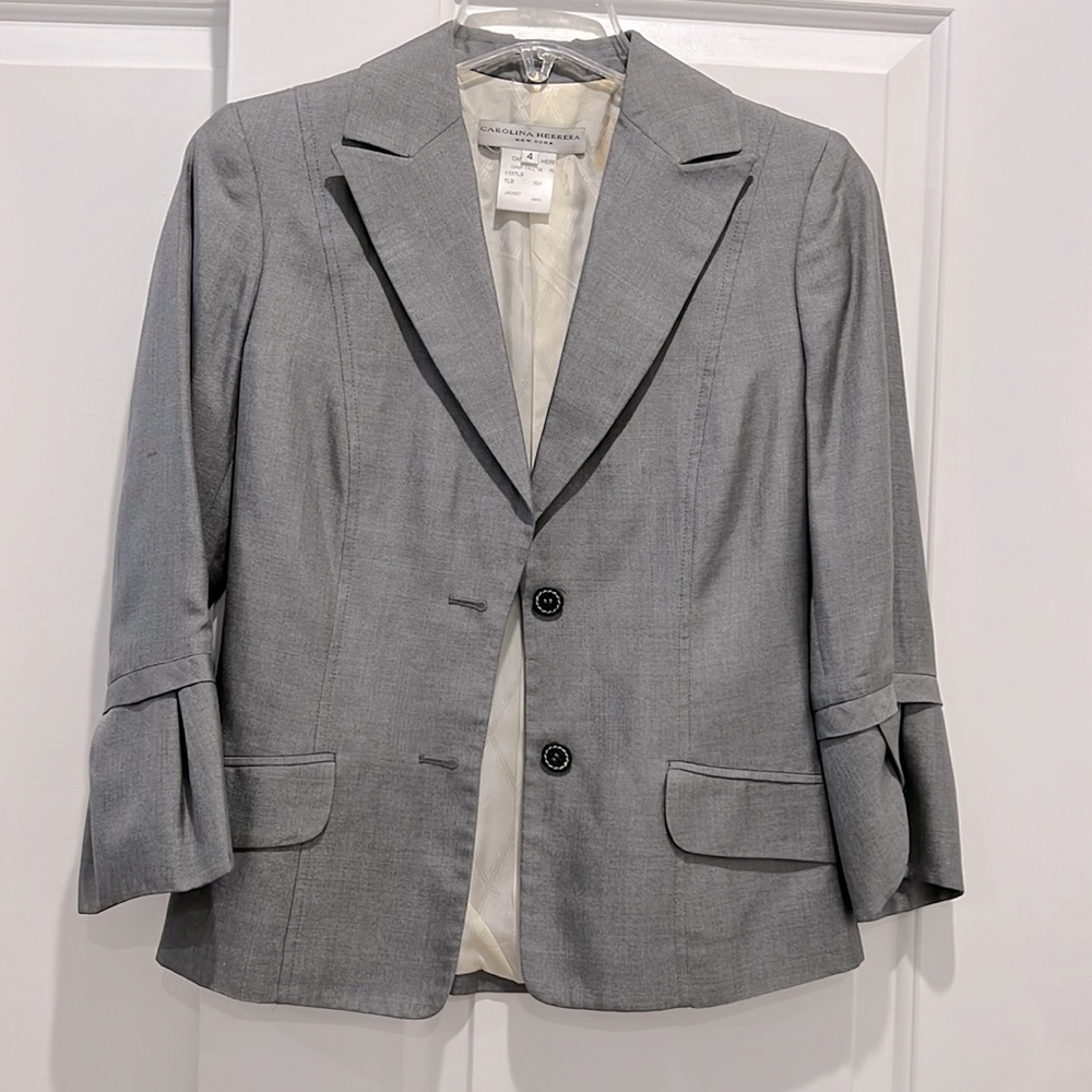 Carolina Hererra silver blazer